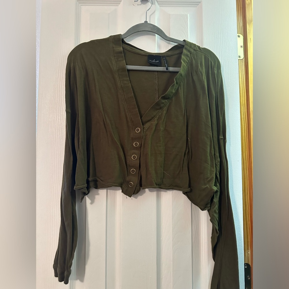 Free People Long Sleeve Crop